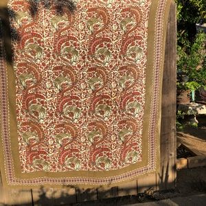 World Market cotton tablecloth